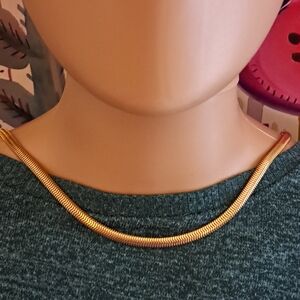 Monet Gold-Tone Snake Chain Choker Necklace